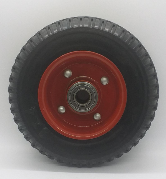 WHEEL 8" X 4" RED 250-4 SOLID