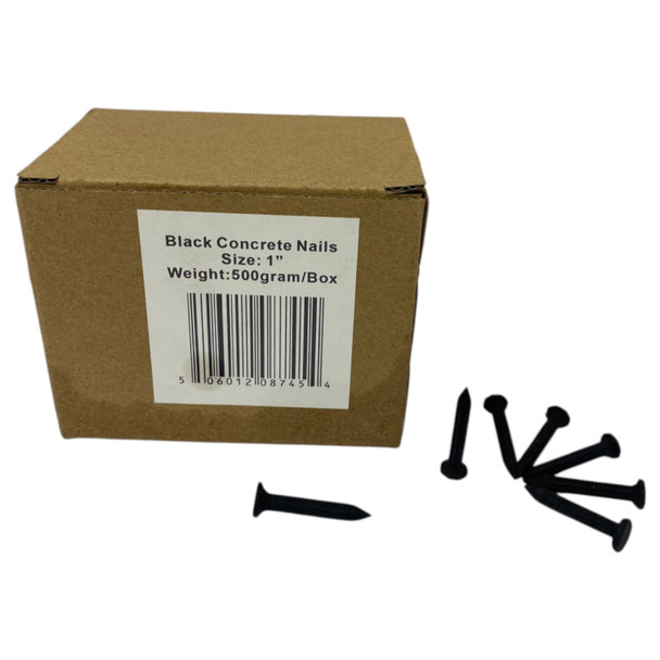 NAIL 1" CONCRETE BLACK 500GRAMS BOX