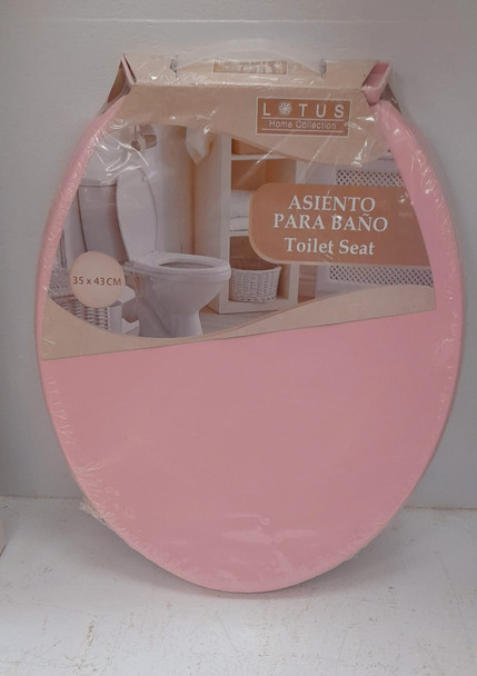 TOILET SEAT PLASTIC LOTUS PINK LHC-9643PK