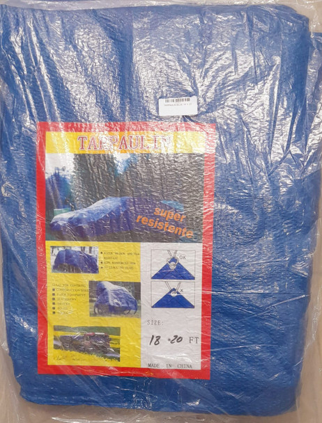 TARPAULIN BLUE 18' X 20'