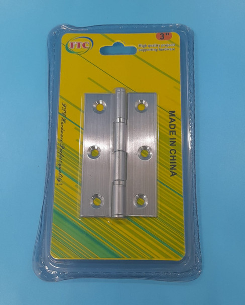 BUTT HINGES 3" FTC CHROME