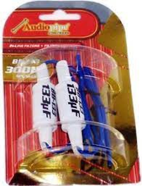 CAPACITOR INLINE AUDIO PIPE BB-133 SOLD 2PCS PACK