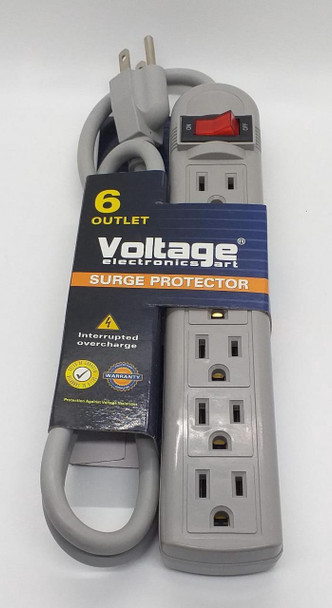 POWER STRIP 6 OUTLET VOLTAGE GTS-B14