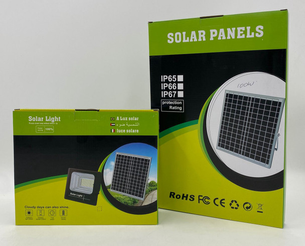 LAMP LED SOLAR FLOOD 100W 6500K IP67 SOLAR LIGHT