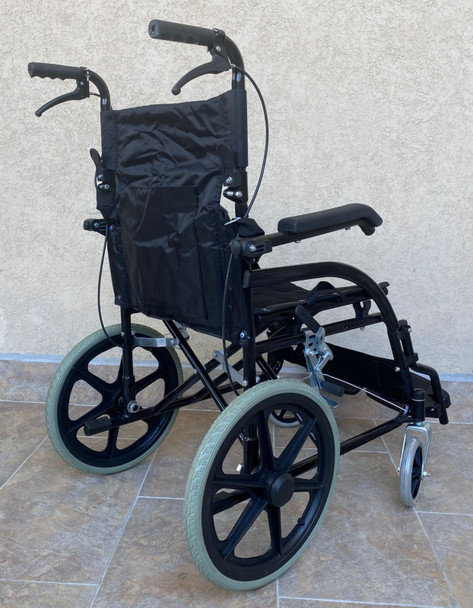 WHEEL CHAIR FOLDING 6010-9 BLACK