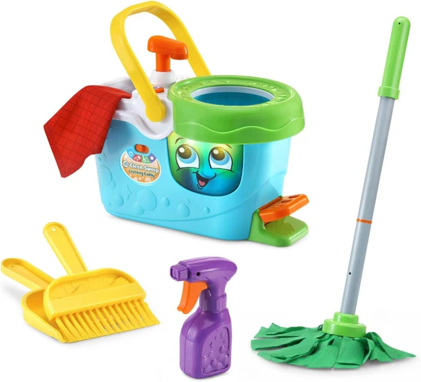 Toy LeapFrog Mop & Bucket Set Learning Caddy