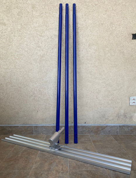 FLOAT BULL 60" WITH HANDLES SQUARE END CONCRETE ALUMINUM BULL FLOAT