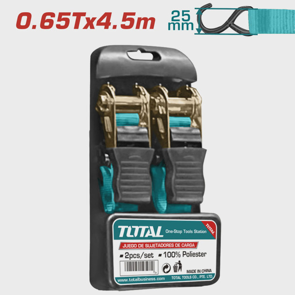 RATCHET STRAP TOTAL THTRS065455 2PCS SET