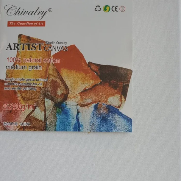 ARTIST CANVAS CHIVALRY 30X30 CM 100% COTTON MEDIUM GRAIN 280G/M2
