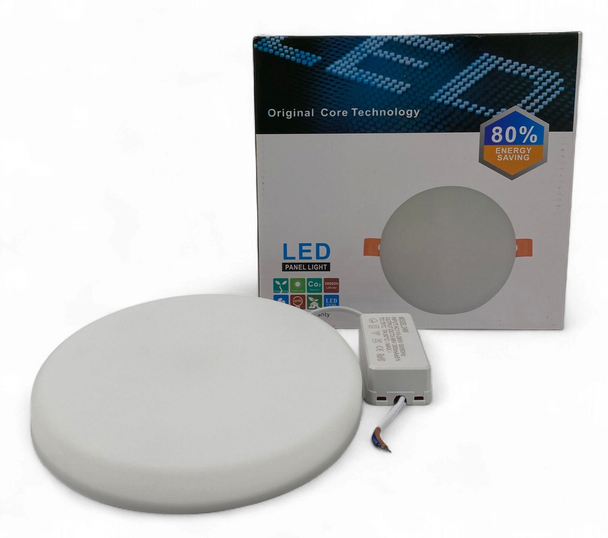 LIGHT LED PANEL 24W JORTAN JT-CP-24W ROUND WHITE 6500K 110-265V