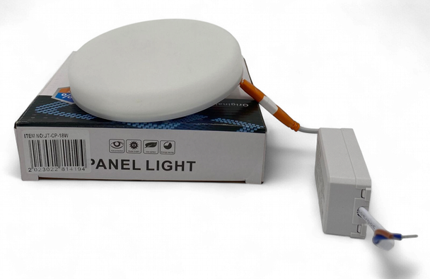 LIGHT LED PANEL 18W JORTAN JT-CP-18W ROUND WHITE 6500K 110-265V