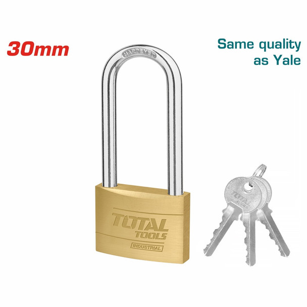 PADLOCK TOTAL 30MM TLK32302L BRASS