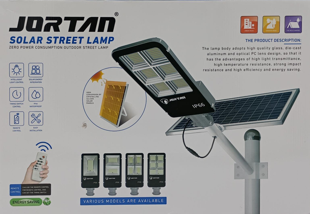 LIGHT SOLAR STREET LED 300W JORTAN JT-YS-300W WITH POLE