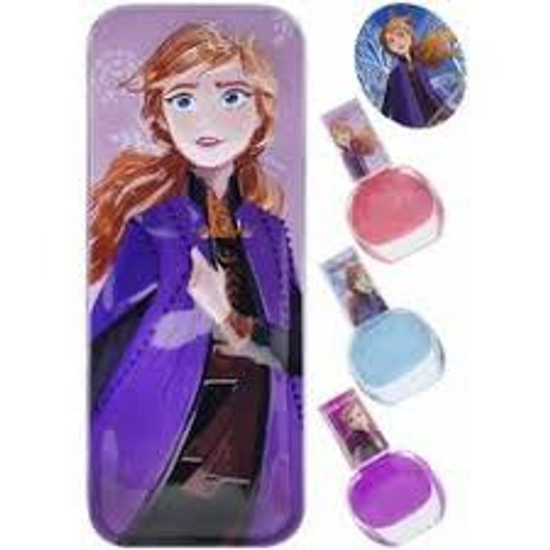 Toy Disney Frozen 2 Townley Girl Princess Anna Purse with 3 Pack Nail Polish Set