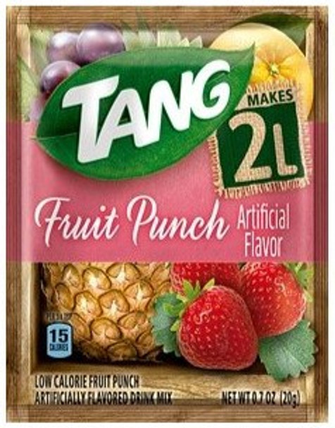 TANG DRINK MIX FRUIT PUNCH 0.7oz 20g MAKES 2 LITERS