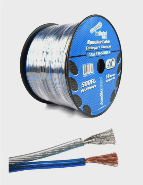 SPEAKER WIRE 14G CABLE 14-500 BLS AUDIO PIPE FLEXIBLE SOLD PER YARD