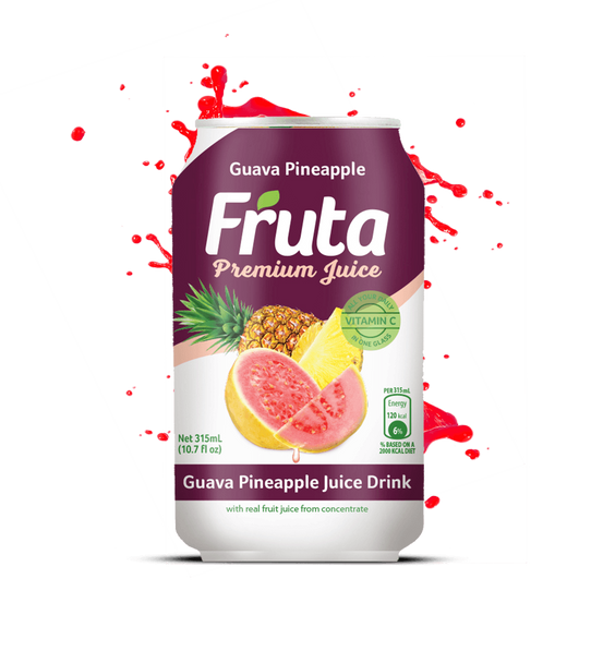 FRUTA PREMIUM JUICE GUAVA PINEAPPLE CAN 10.7fl oz 315ml