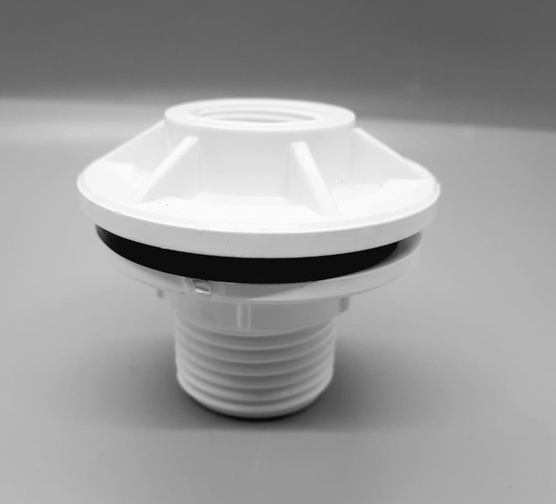 WATER TANK ADAPTOR WHITE PVC 1"