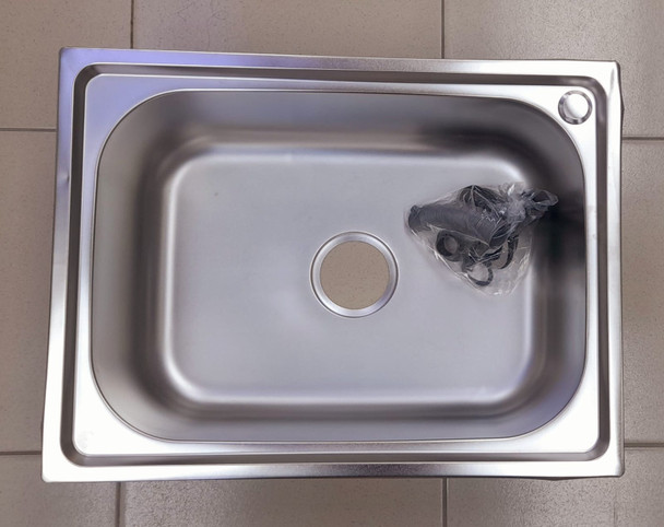 SINK S/BOWL 23.5" X 18" X 7.5" WITH WASTE NSC-2583