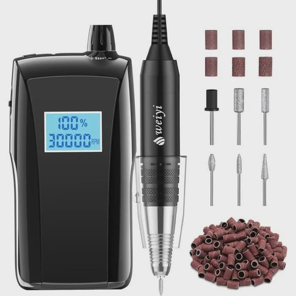 NAIL DRILL PORTABLE RECHARGEABLE 30000RPM