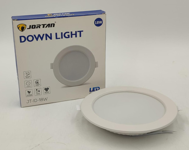 LIGHT LED PANEL 18W JORTAN JT-ID-18W ROUND WHITE 6500K 110-265V