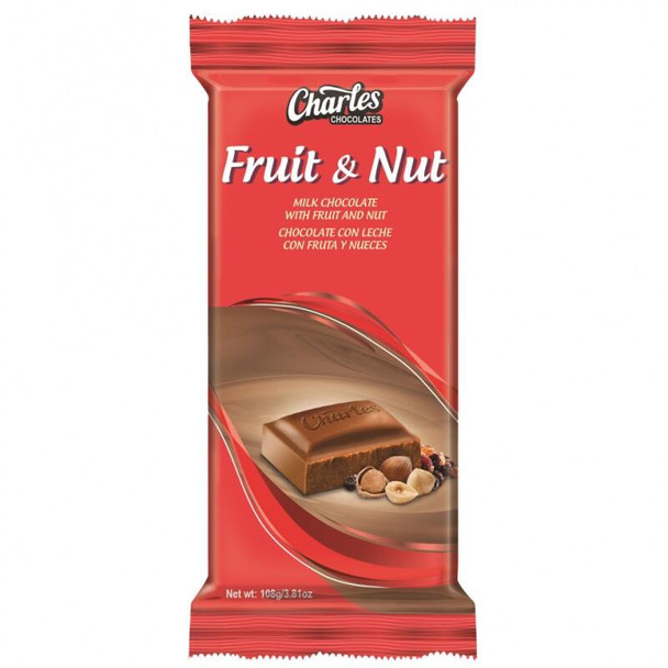 CHARLES CHOCOLATE FRUIT & NUT 3.81oz 108g