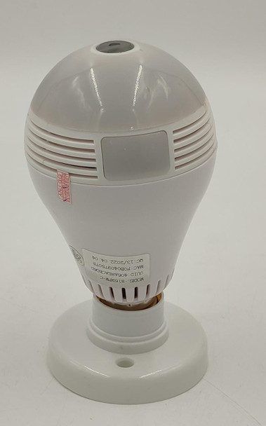SECURITY CAMERA WIFI SMART LIGHT BULB JORTAN JT-8169PW-C