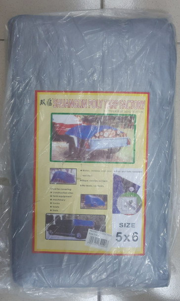 TARPAULIN SILVER SHUANGLIN 5X6M/16.25X19.5FT