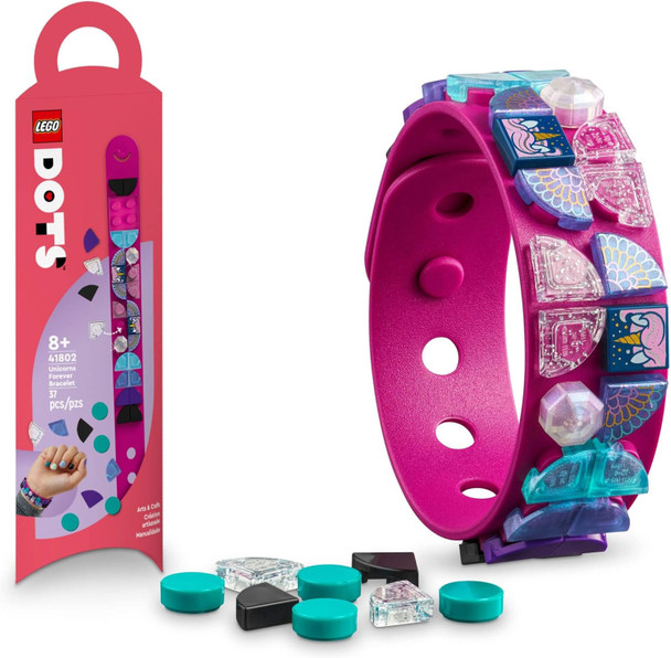 Toy LEGO DOTS Bracelet Pink Unicorn  / Blue Sea