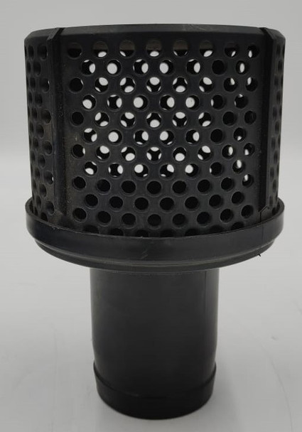 WATER PUMP STRAINER 3" BLACK PLASTIC FLAT TOP