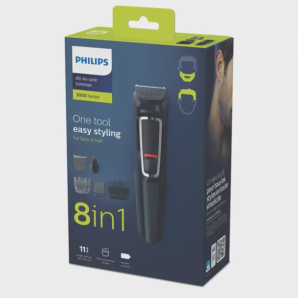 HAIR TRIMMER FACE & HAIR PHILIPS 3000 MG3730/15 8IN1 CORDLESS