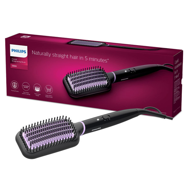 HAIR STRAIGHTEN BRUSH PHILIPS 5000 BHH880/00 HEATED HAIR STRAIGHTEN BRUSH PHILIPS 5000 BHH880/00 HEATED