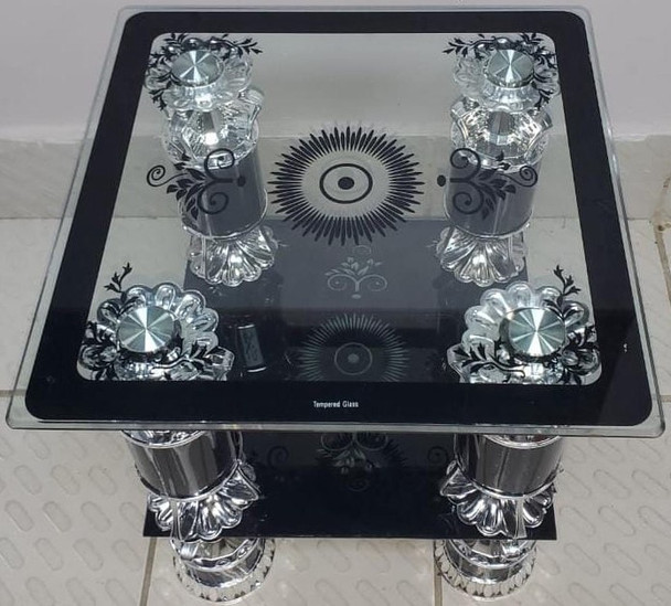 GLASS TABLE MODEL: 1 A+B 46X46X2 SMALL SQUARE