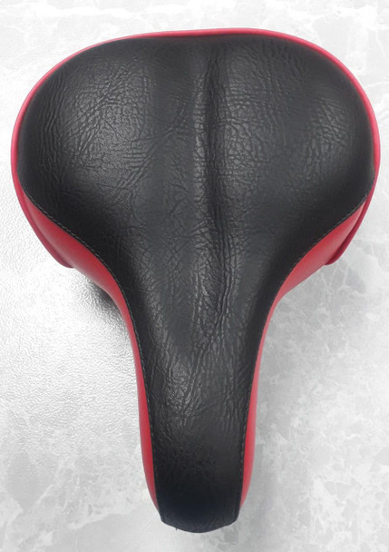 BICYCLE SADDLE GRAND STAR WIDE GS-7381 BLACK & RED