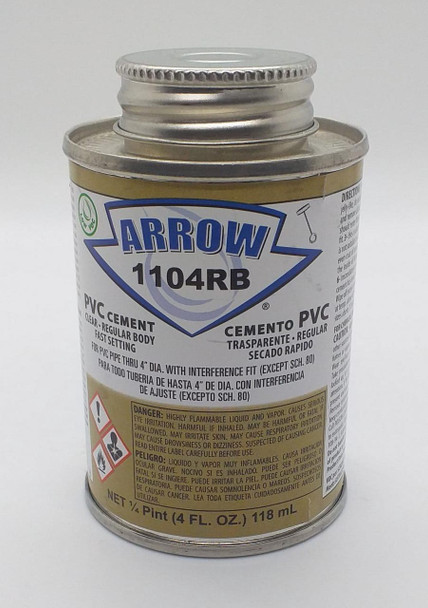 PVC PASTE CEMENT 1/4PT ARROW