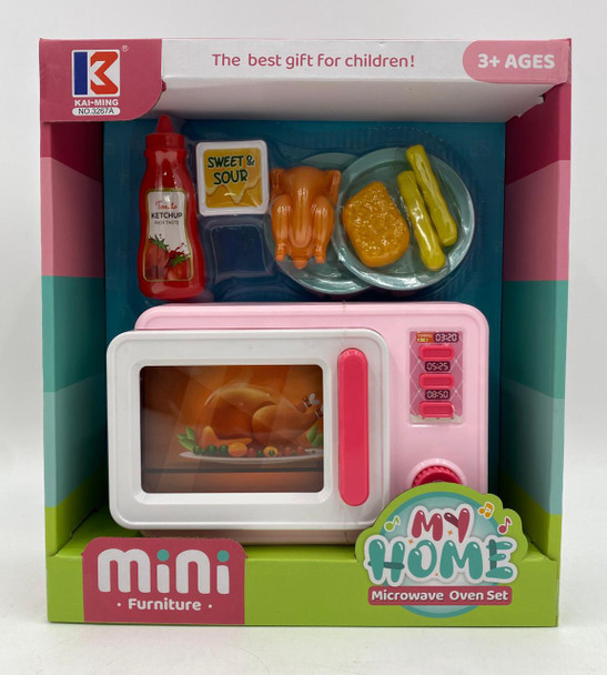 TOY MICROWAVE OVEN SET MY HOME 3267A