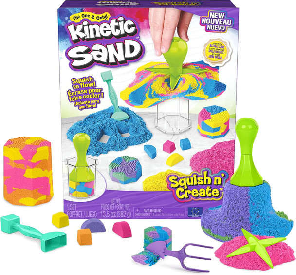 Toy Kinetic Sand Squish N’ Create Playset