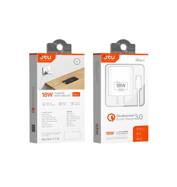 CHARGER CABLE USB OTU MT04-V MICRO 18W 3.0 QUALCOMM QUICK CHARGER