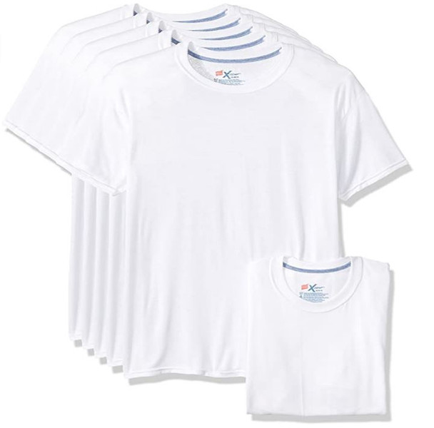 Clothing Hanes Men 5-Pack X-Temp Comfort Cool Crewneck Undershirt