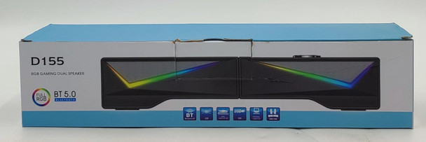 COMPUTER SPEAKER 2PCS D155 RGB GAMING DUAL BLUETOOTH