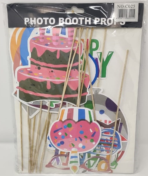 PARTY PHOTO BOOTH PROPS 18PCS PACK C025