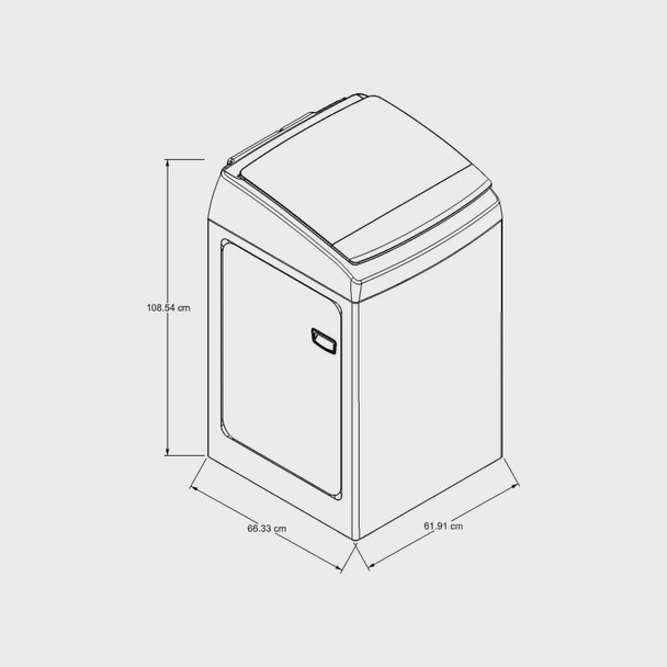 WASHING MACHINE WHIRLPOOL WW20BTAHWW 20KG ENGLISH PANEL 1Y