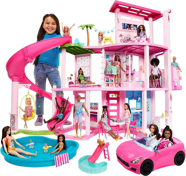 Toy Barbie Dreamhouse Dollhouse 75+ Accessories