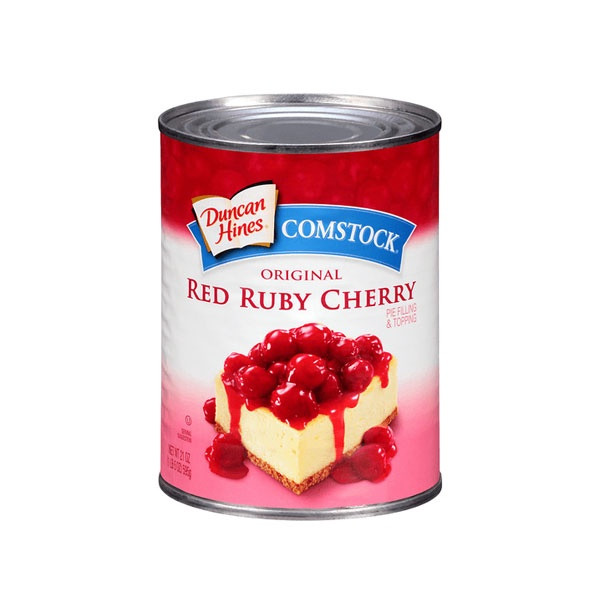 DUNCAN HINES COMSTOCK RED RUBY CHERRY PIE FILLING & TOPPING  21oz 595g