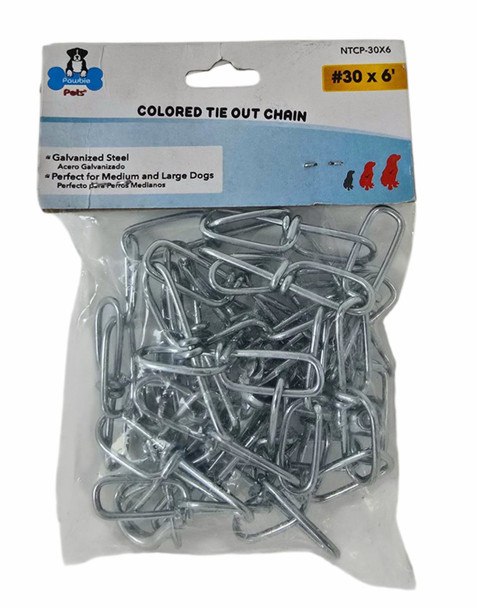 DOG CHAIN BOXER #30X6' NTCP30X6 PAWBIE PETS