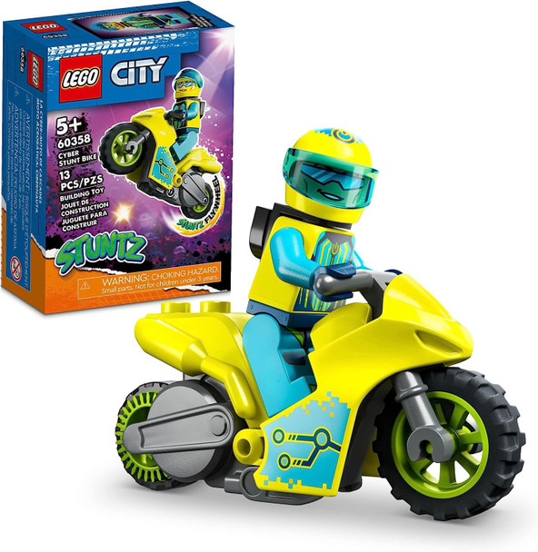 Toy Lego City Stuntz Cyber Stunt Bike 60358