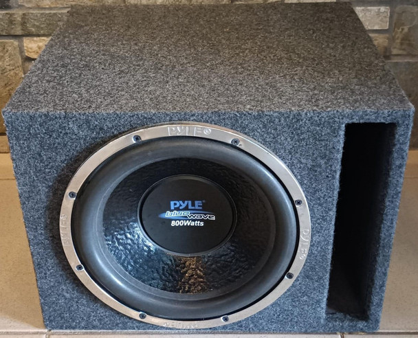 SPEAKER BOX CAR PYLE 12" PLWB125 SINGLE SVC 4ohms
