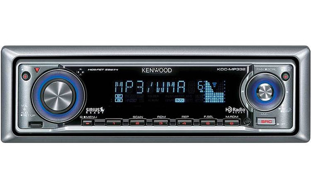 C.D PLAYER CAR KENWOOD KDC-MP332 + FREE MODULATOR FM OTU CM-02 CAR BT MP3 PLAYER RGB AMBIENT LIGHTING 3.1A 2USB CHARGER