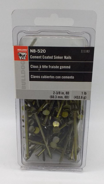 NAIL 2 3/8" CEMENT COATED SINKER BULLDOG NB-520