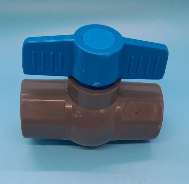 BALL VALVE 1/2" PVC GREY HEAVY